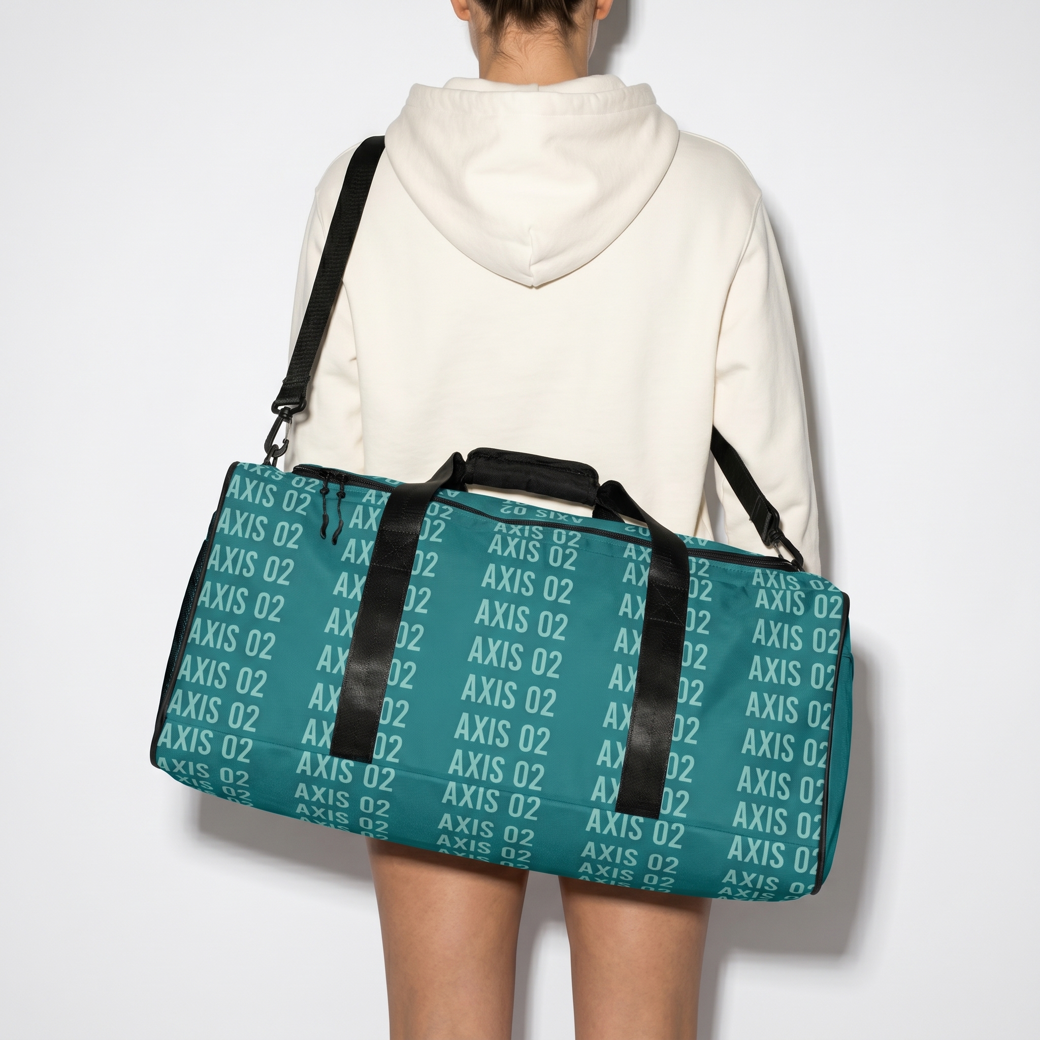All-Over Print Duffle Bag — model-1 — custom all-over print duffle bag