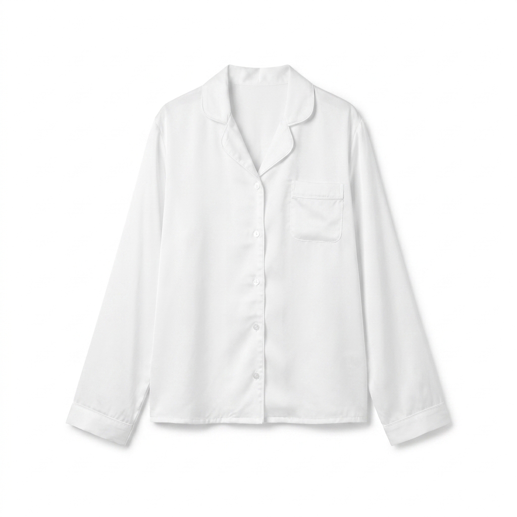 Custom All-Over Print Long Sleeve Pajama Top — Long Sleeves