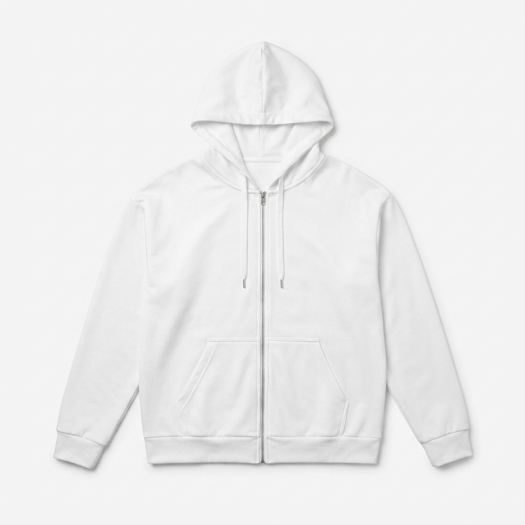 Custom All-Over Print Recycled Zip Hoodie — Hoodies