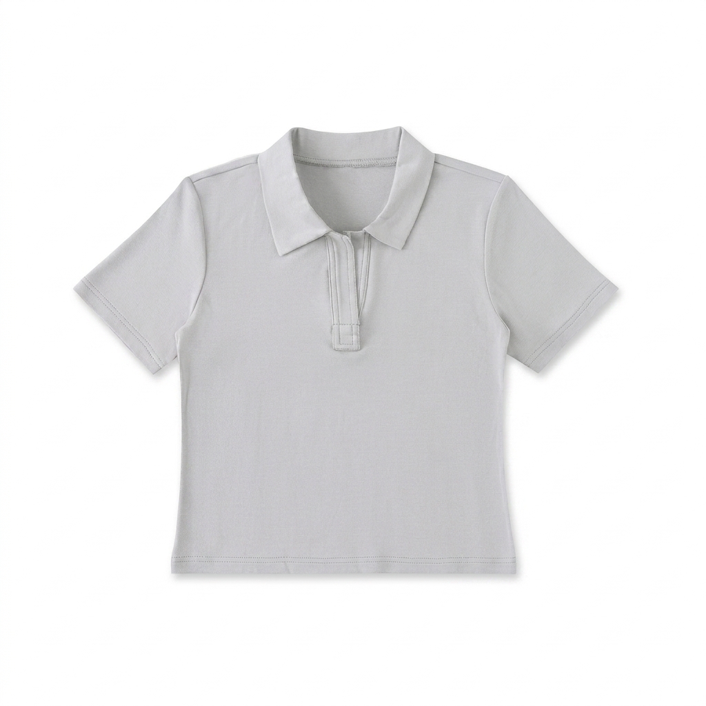 Custom Bodycon Short Sleeve Polo Shirt — Polos