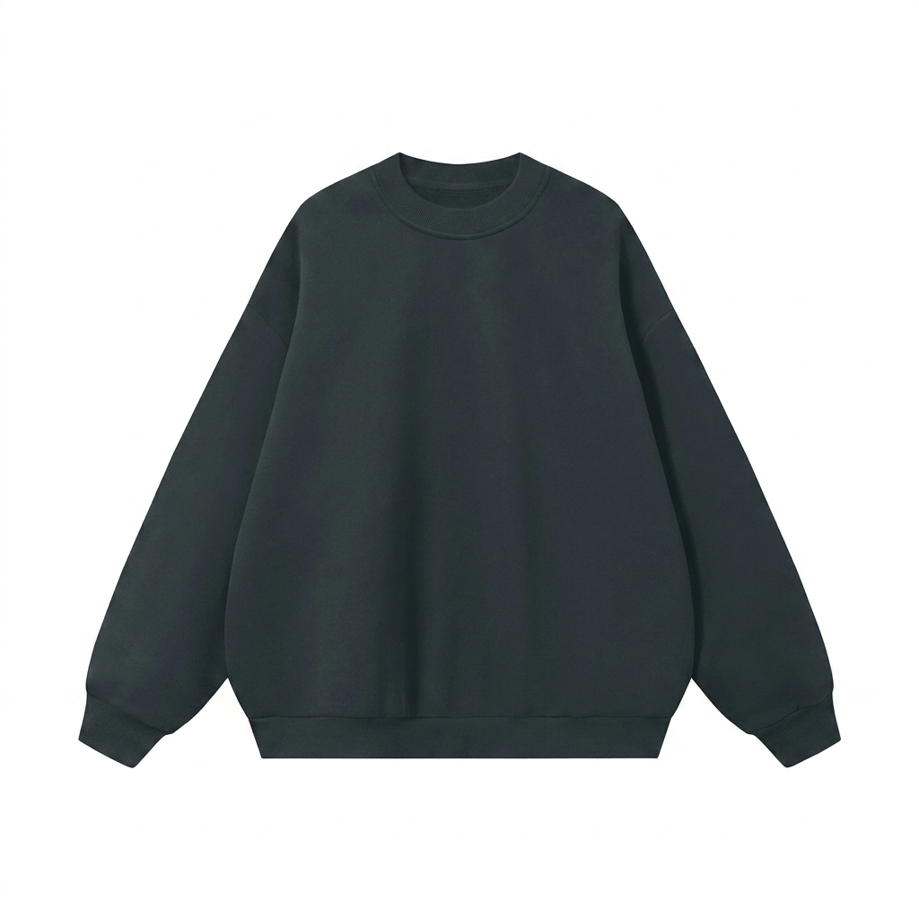 Custom Boxy Fleece Crewneck Sweatshirt — Crewnecks