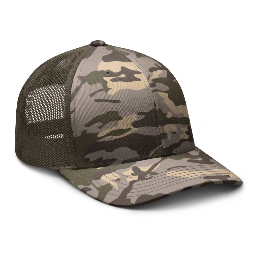 Custom Camouflage Trucker Hat — Caps & Hats