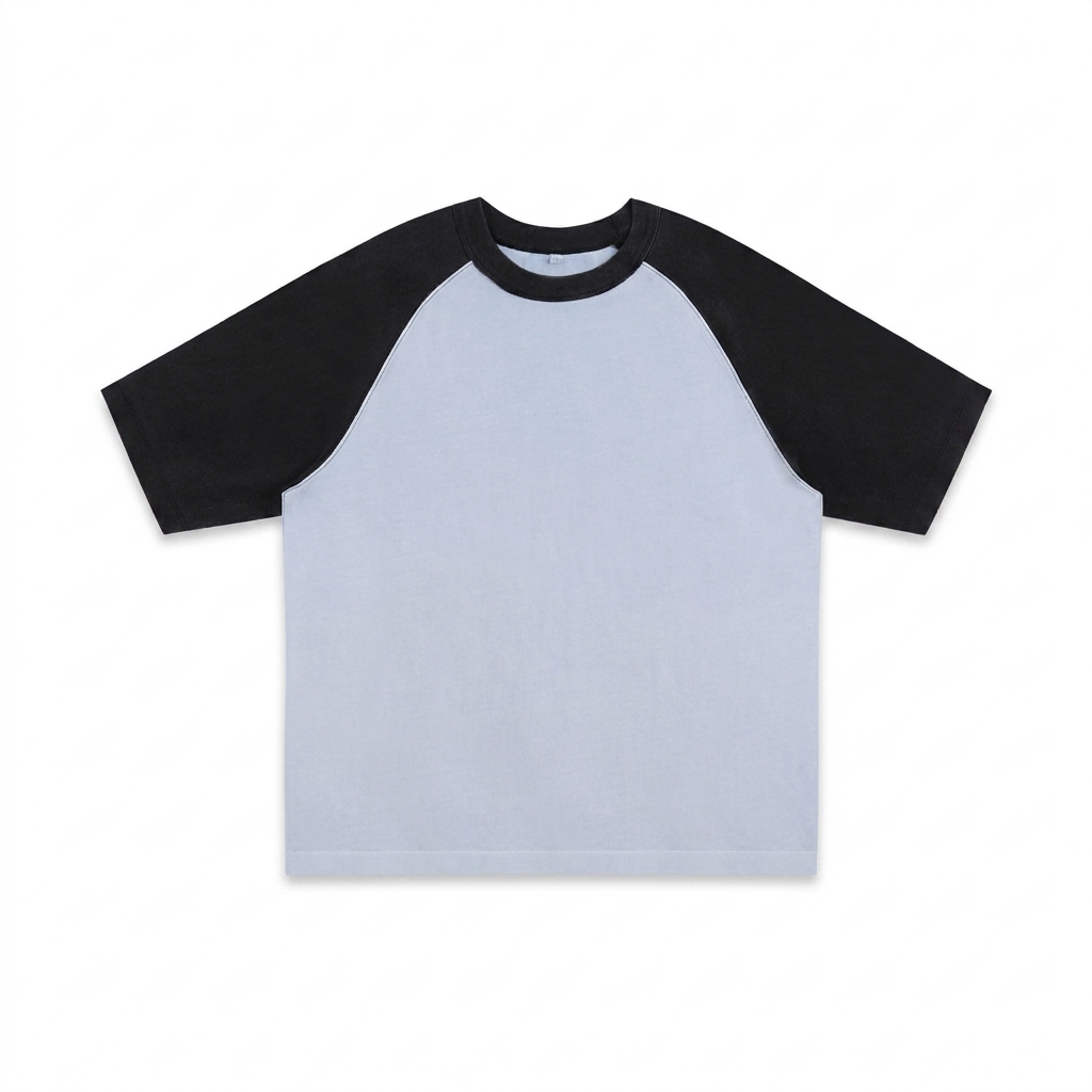 Custom Color-Blocked Raglan Sleeve T-Shirt — T-Shirts