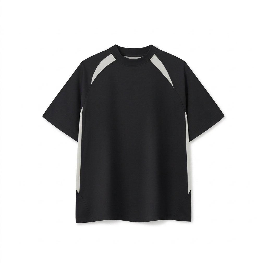 Custom Contrast Panel Performance T-Shirt — T-Shirts