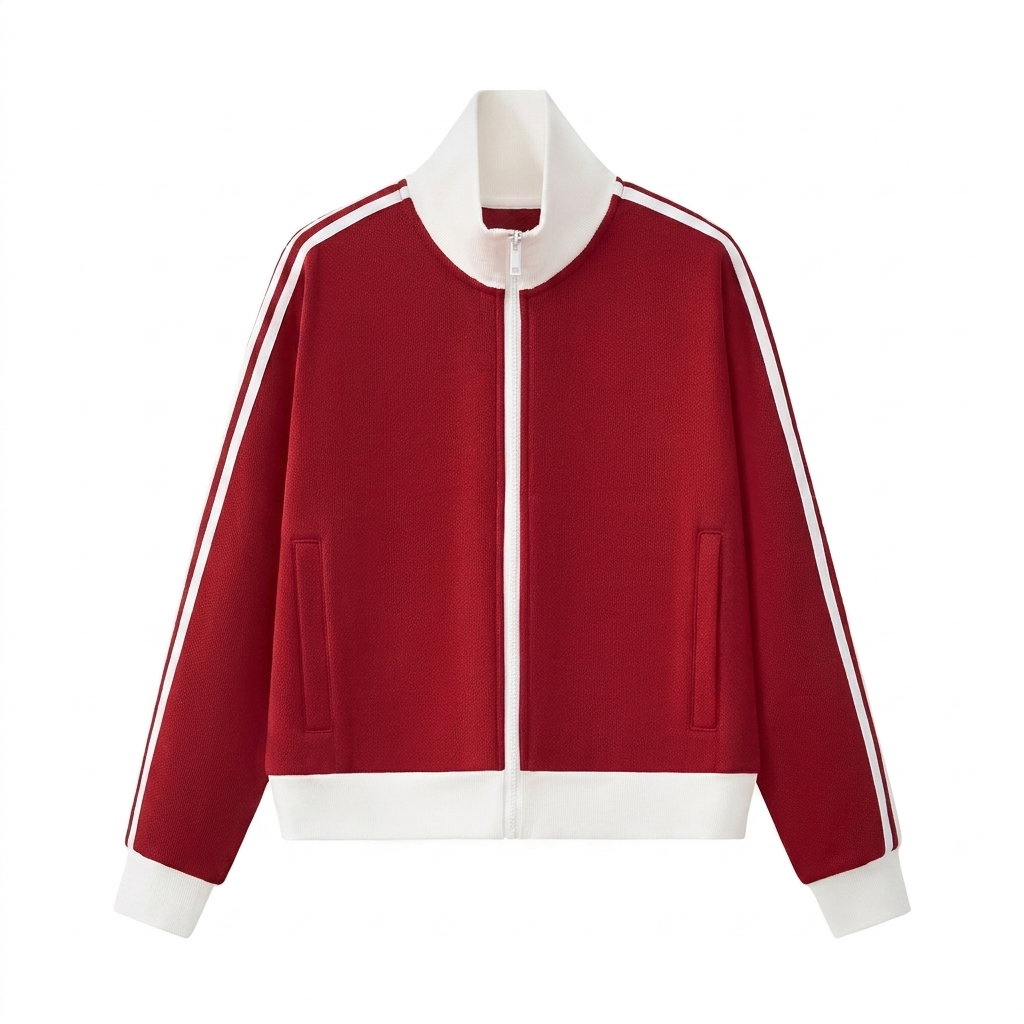 Custom Cropped Track Jacket — Jackets