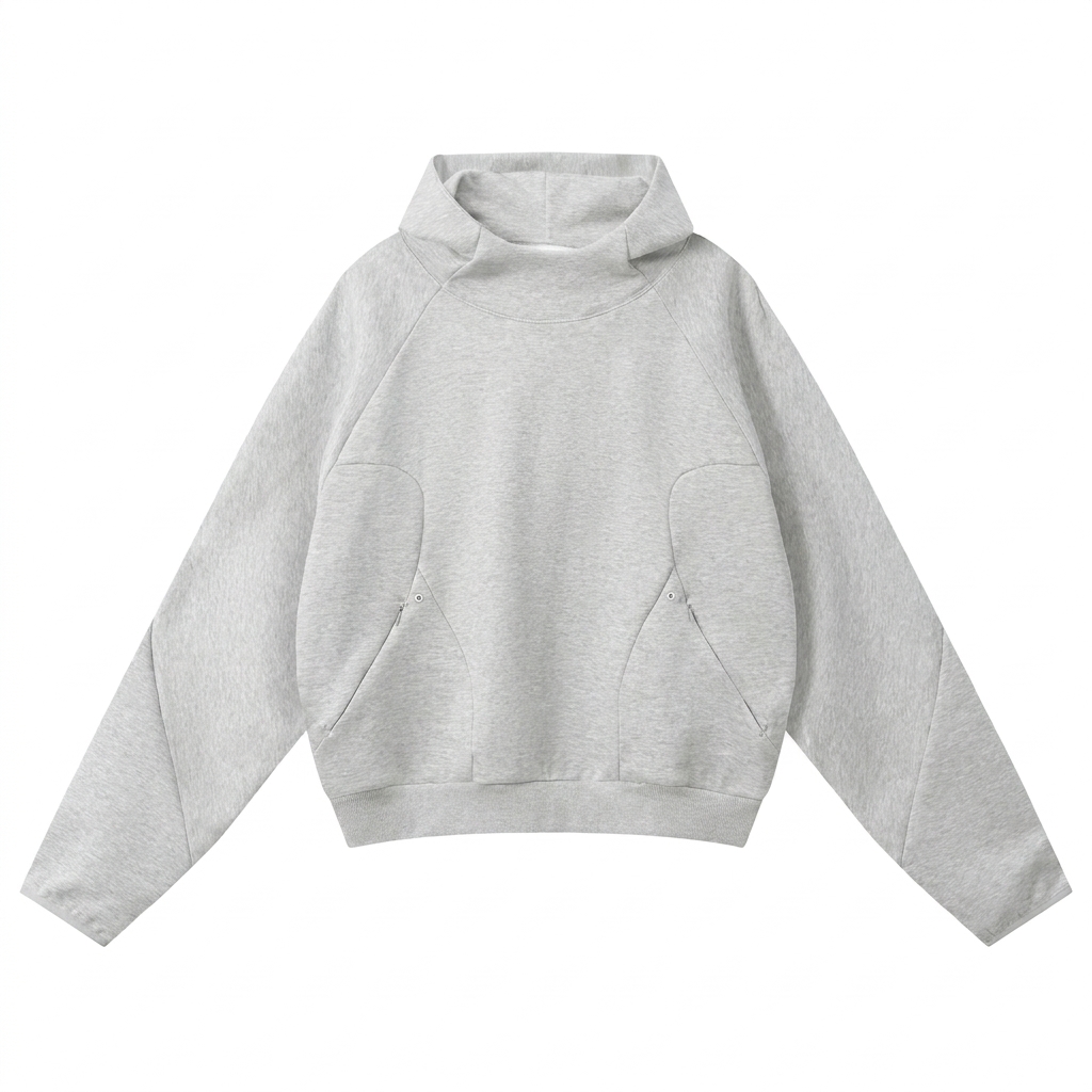 Custom Curved Panel Raglan Hoodie — Hoodies