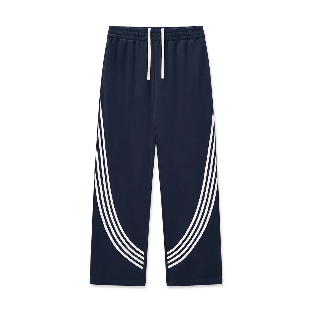 Custom Curved Stripe Sweatpants — Pants