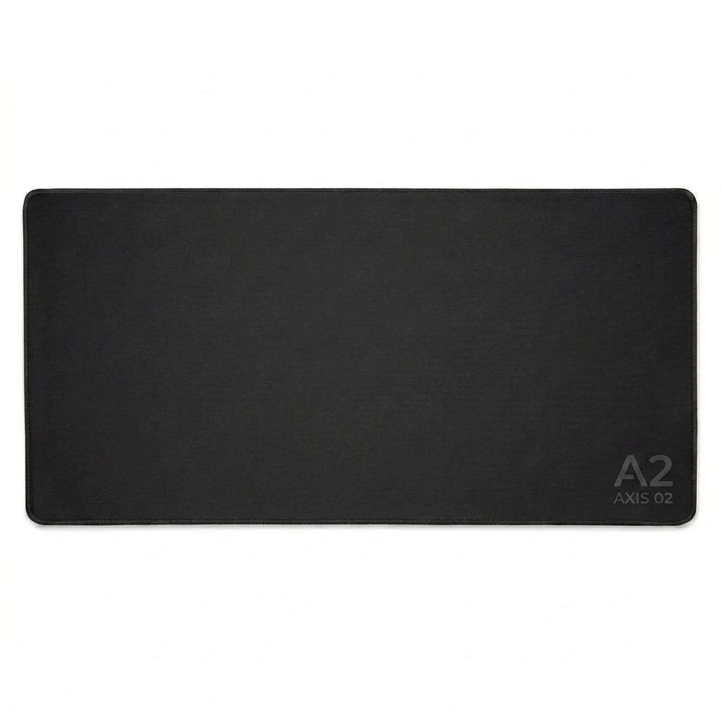 Custom Custom Desk Mat design direction 1: Subtle Monogram featuring the AXIS 02 wordmark