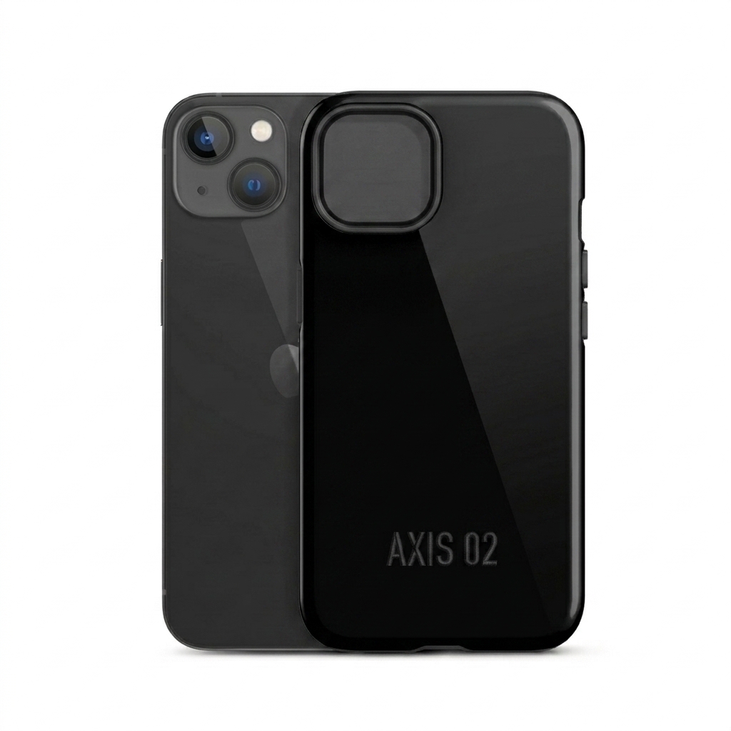 Custom Custom Dual-Layer iPhone Case design direction 1: Tonal Tech Wordmark featuring the AXIS 02 wordmark