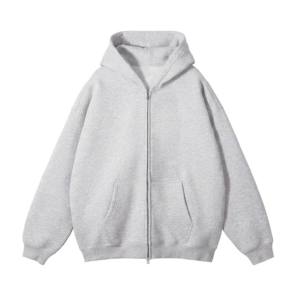 Custom Custom Fleece Zip-Through Hoodie — Hoodies