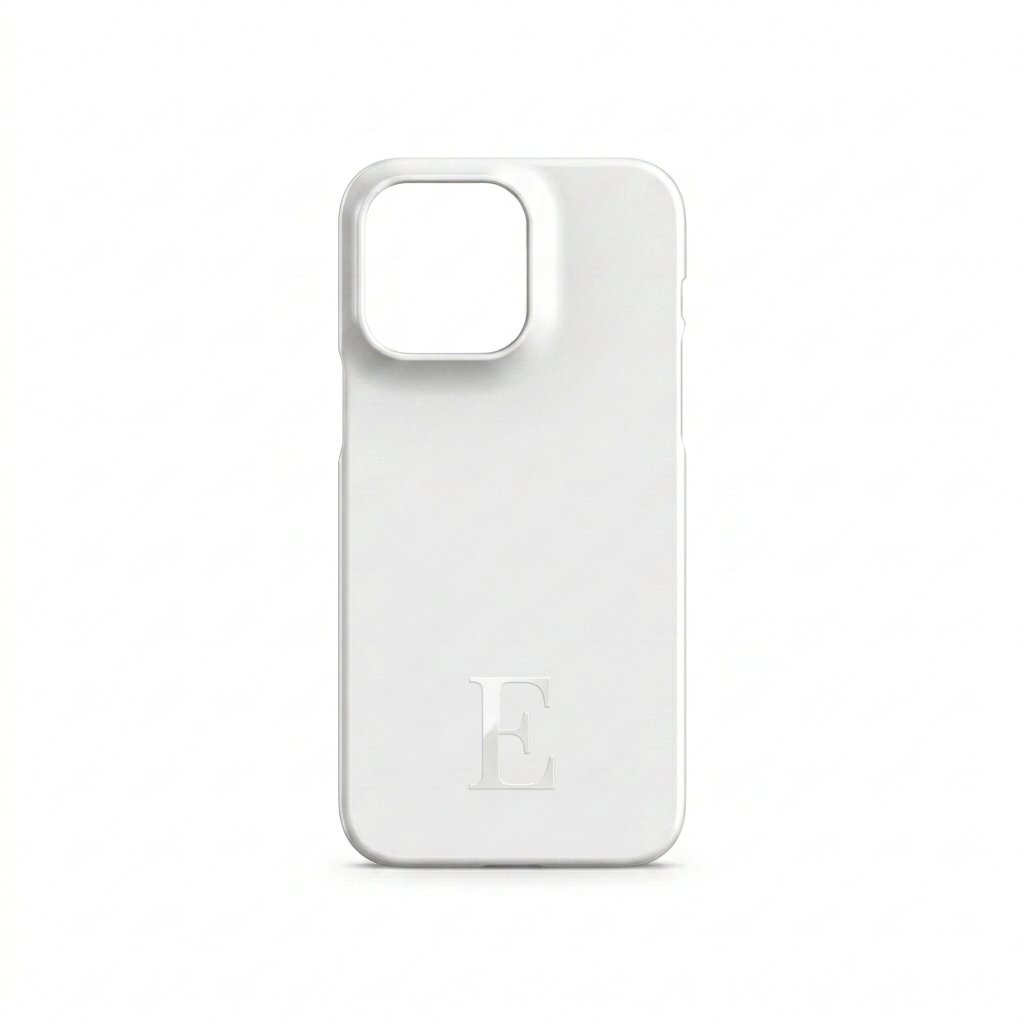 Custom Custom iPhone Snap Case design direction 1: Minimalist Monogram featuring the EMBER wordmark