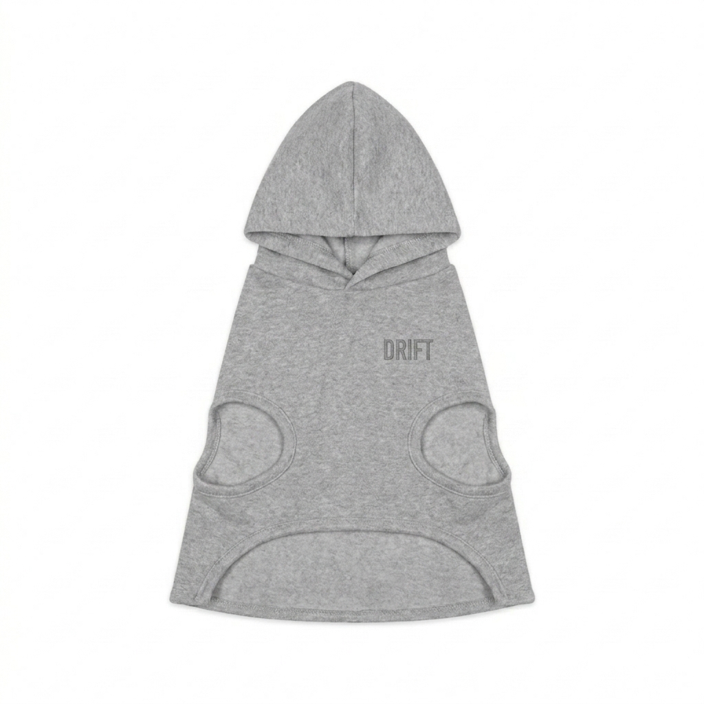 Custom Custom Pet Hoodie design direction 1: Tonal Minimalist Wordmark featuring the DRIFT wordmark