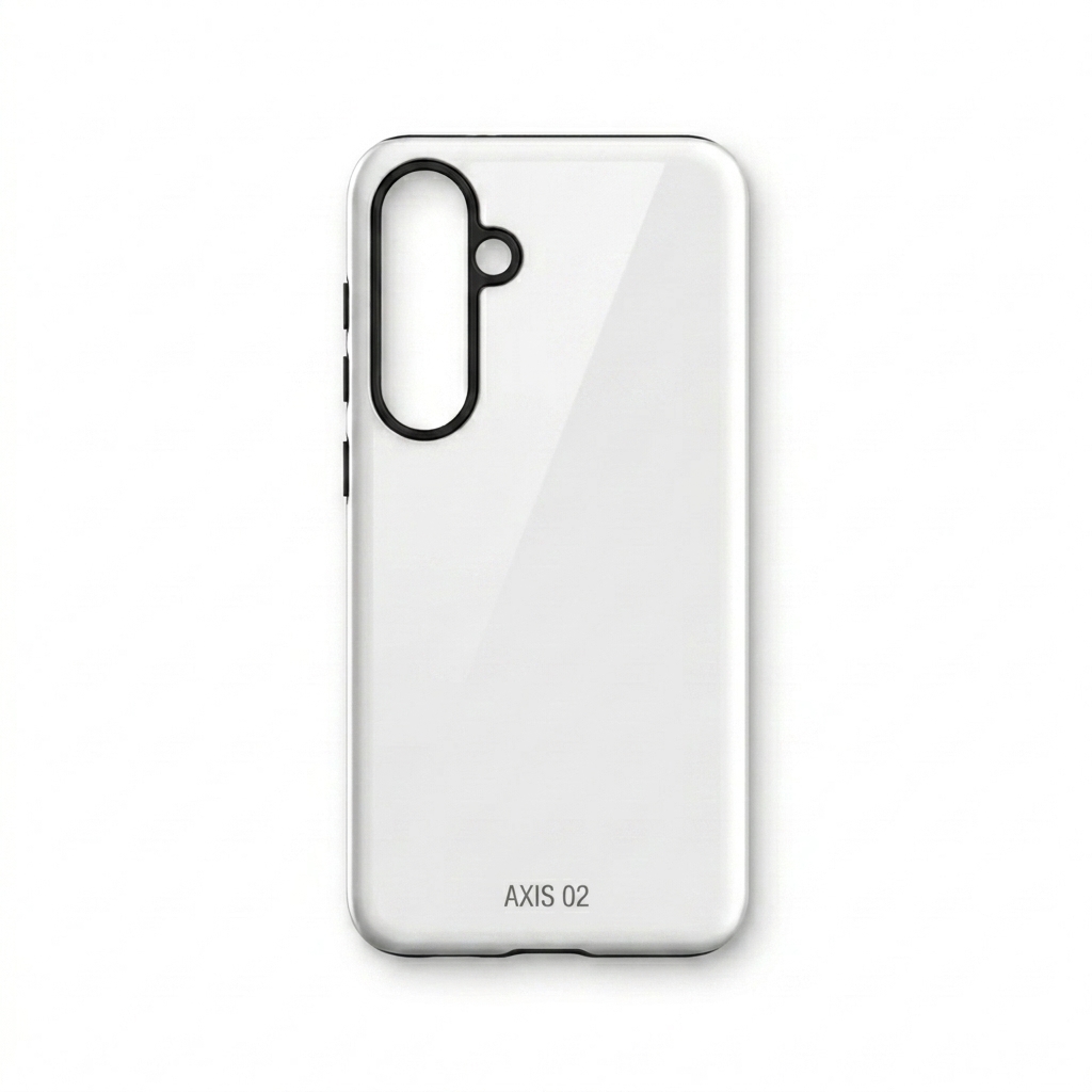 Custom Custom Samsung Phone Case design direction 1: Minimalist Utility Wordmark featuring the AXIS 02 wordmark