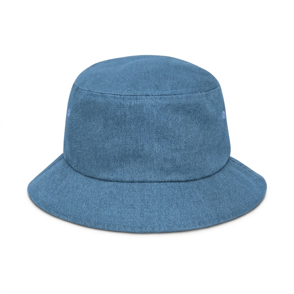Custom Denim Bucket Hat — Caps & Hats