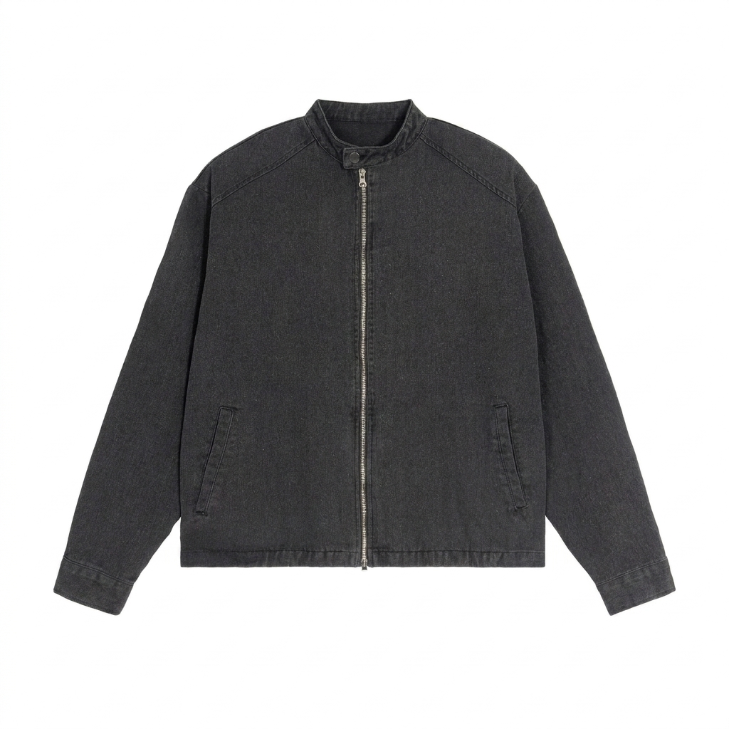 Custom Denim Vintage Washed Jacket — Jackets