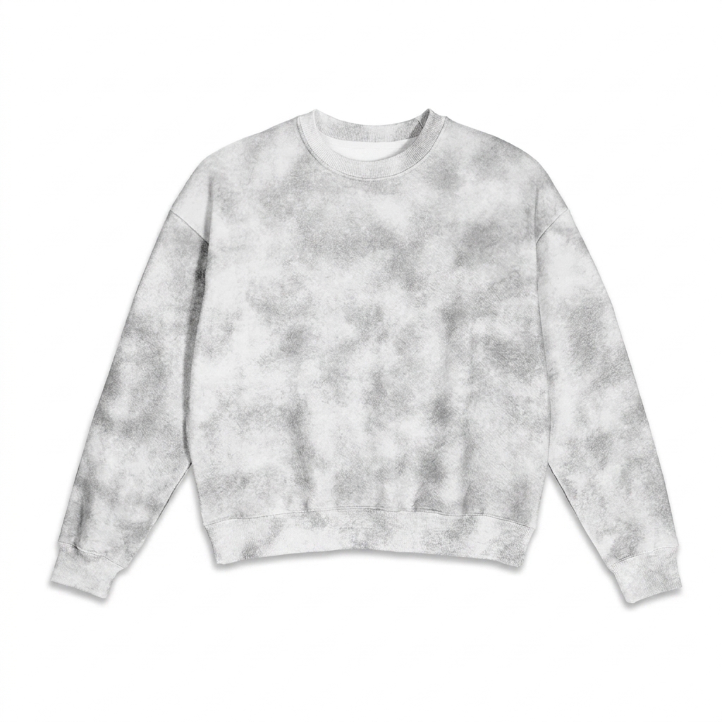 Custom Dirty Washed Boxy Crewneck — Crewnecks