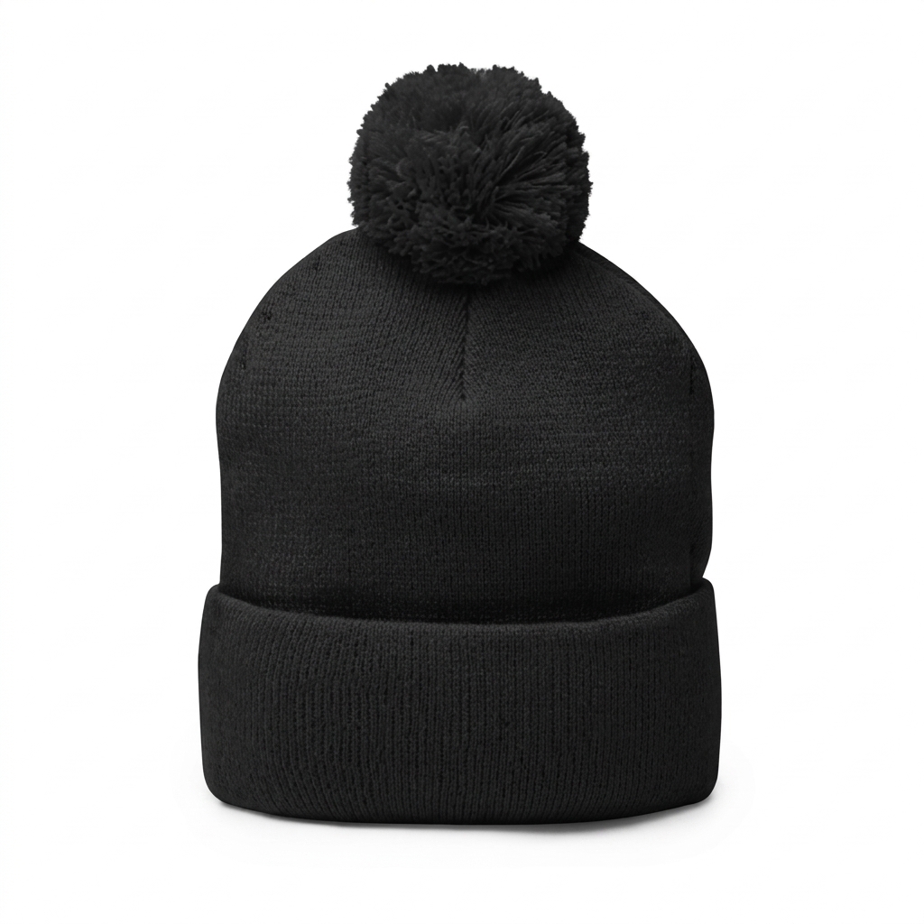 Custom Pom-Pom Knit Cap — Beanies