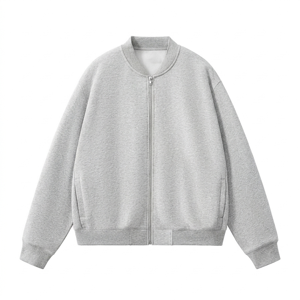 Custom Essential Zip-Up Varsity Jacket — Jackets