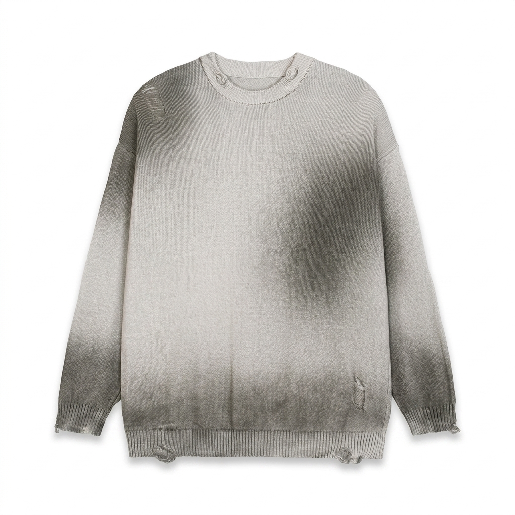 Custom Faded Distressed Crewneck Sweater — Crewnecks