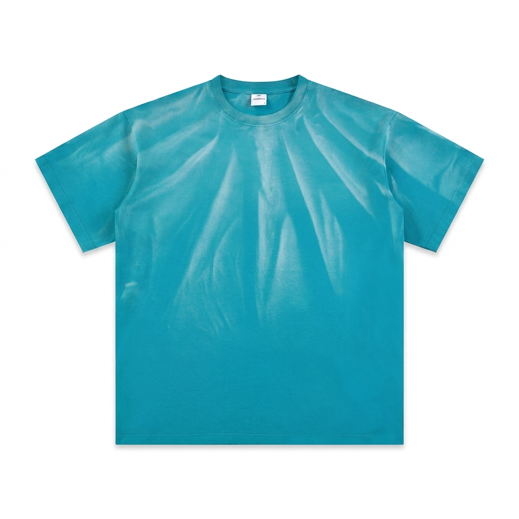 Custom Hand-Scrunched Sunfade T-Shirt — T-Shirts