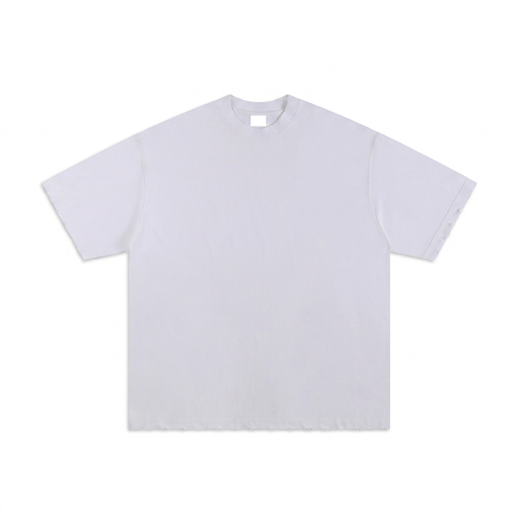 Custom Heavyweight Hand-Frayed T-Shirt — T-Shirts