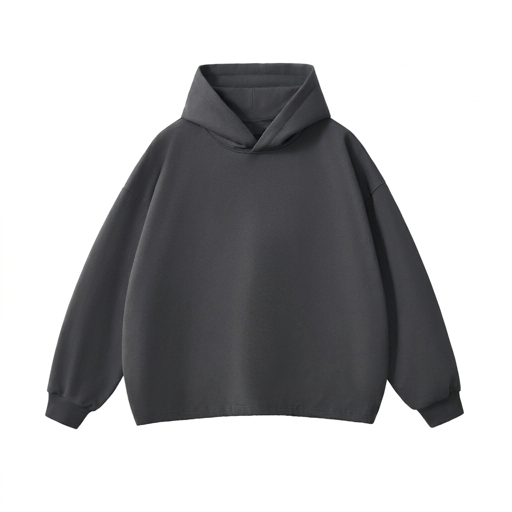 Custom Heavyweight Oversized Drawstring Hem Hoodie — Hoodies