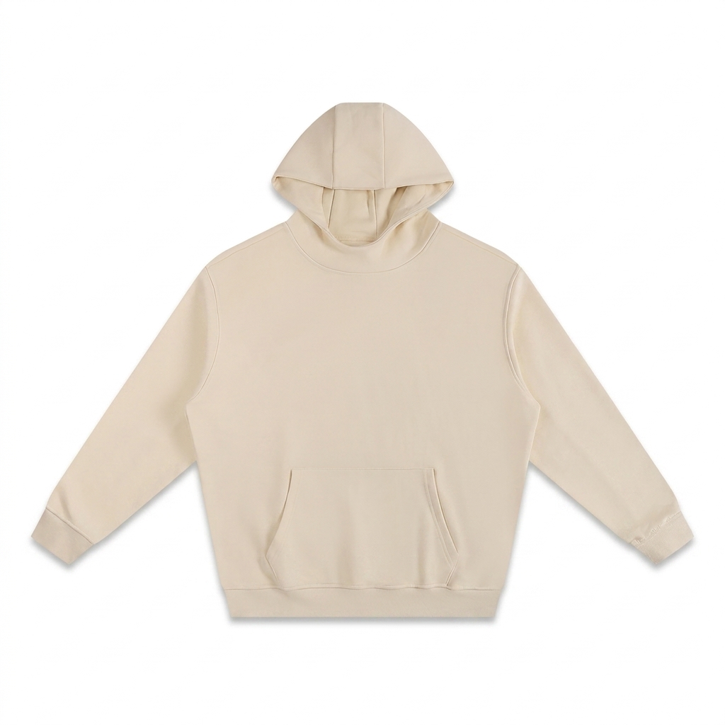Custom High-Neck Fleece Hoodie — Hoodies