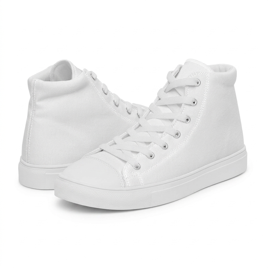 Custom High-Top Canvas Shoes — Accessories
