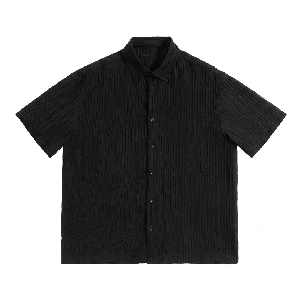 Custom Jacquard Button-Up Shirt — Other