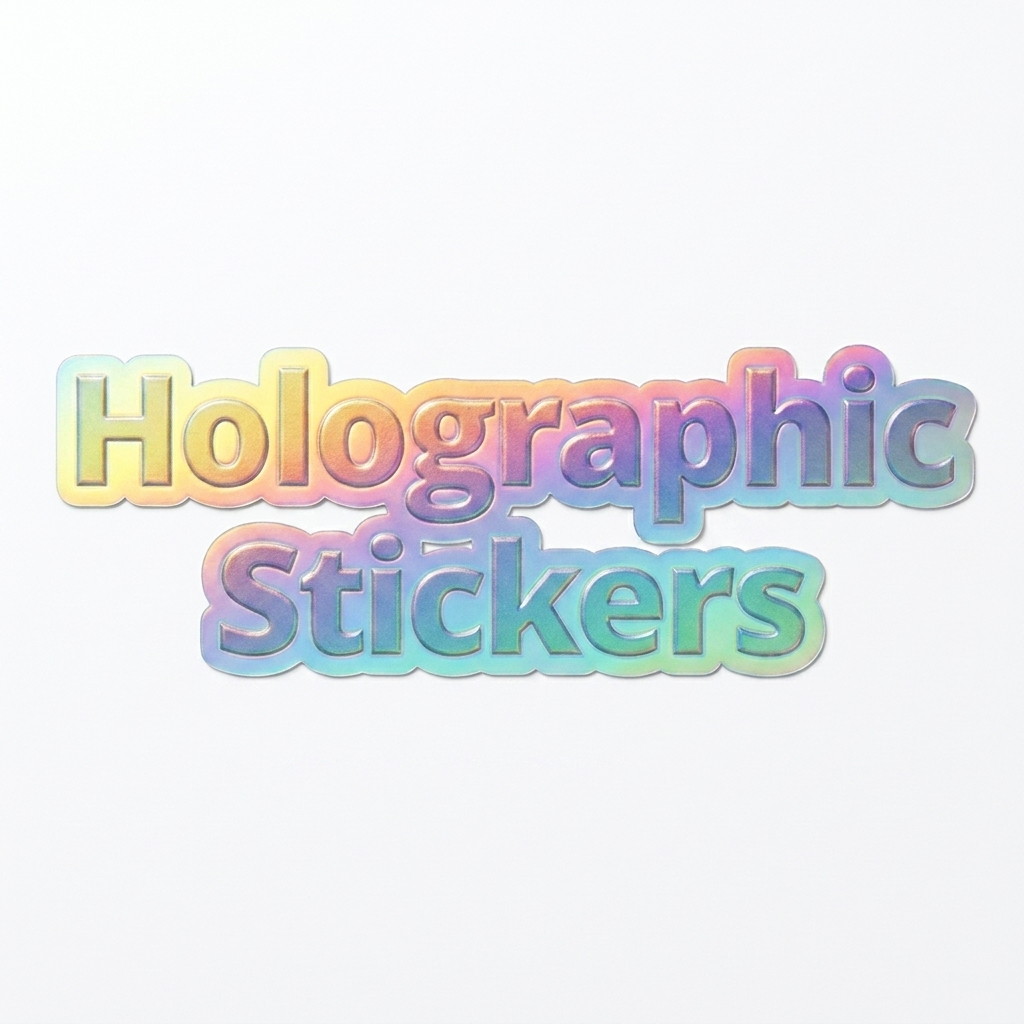 Custom Kiss-Cut Holographic Stickers — Accessories