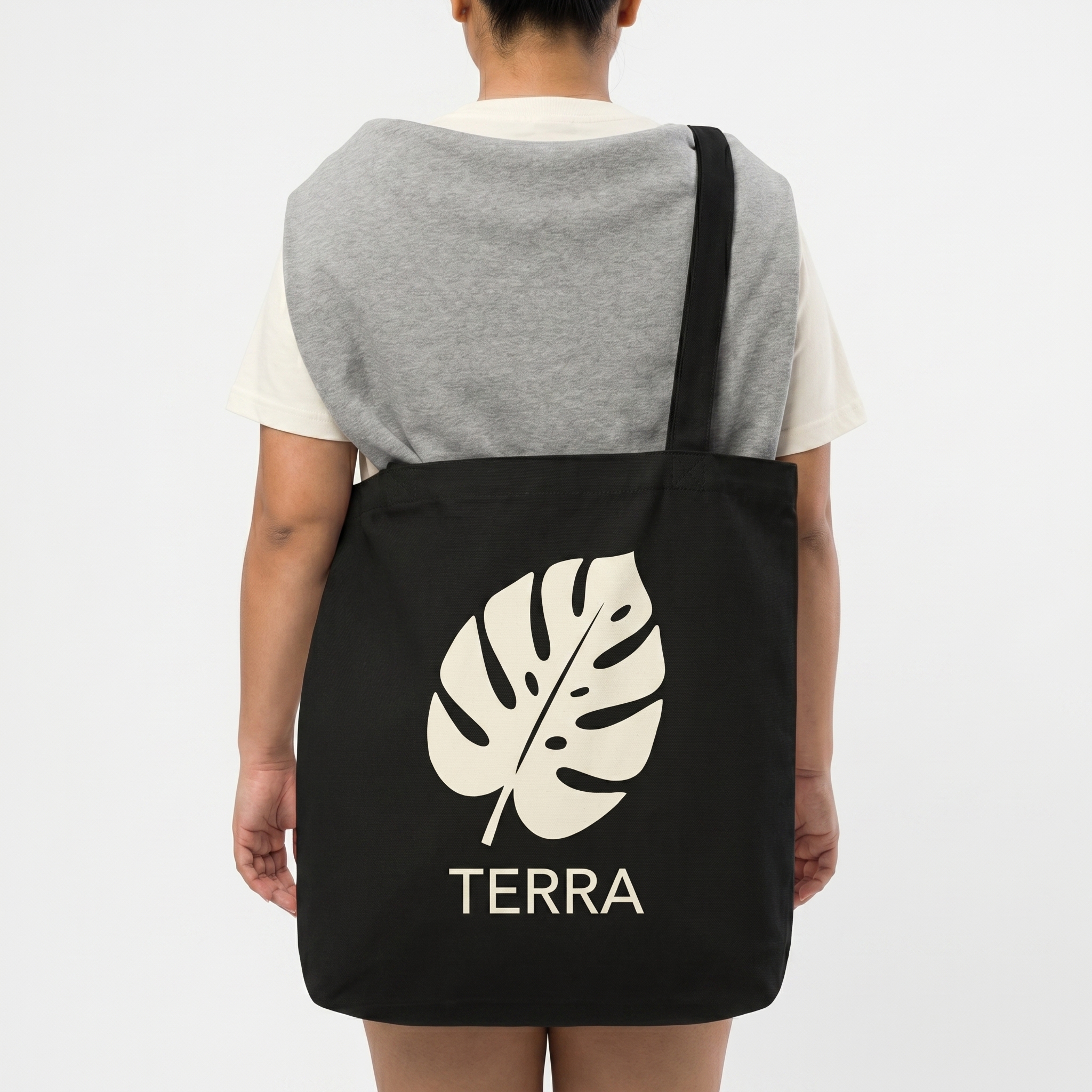 Large Eco Cotton Tote Bag — model-1 — custom large eco cotton tote bag