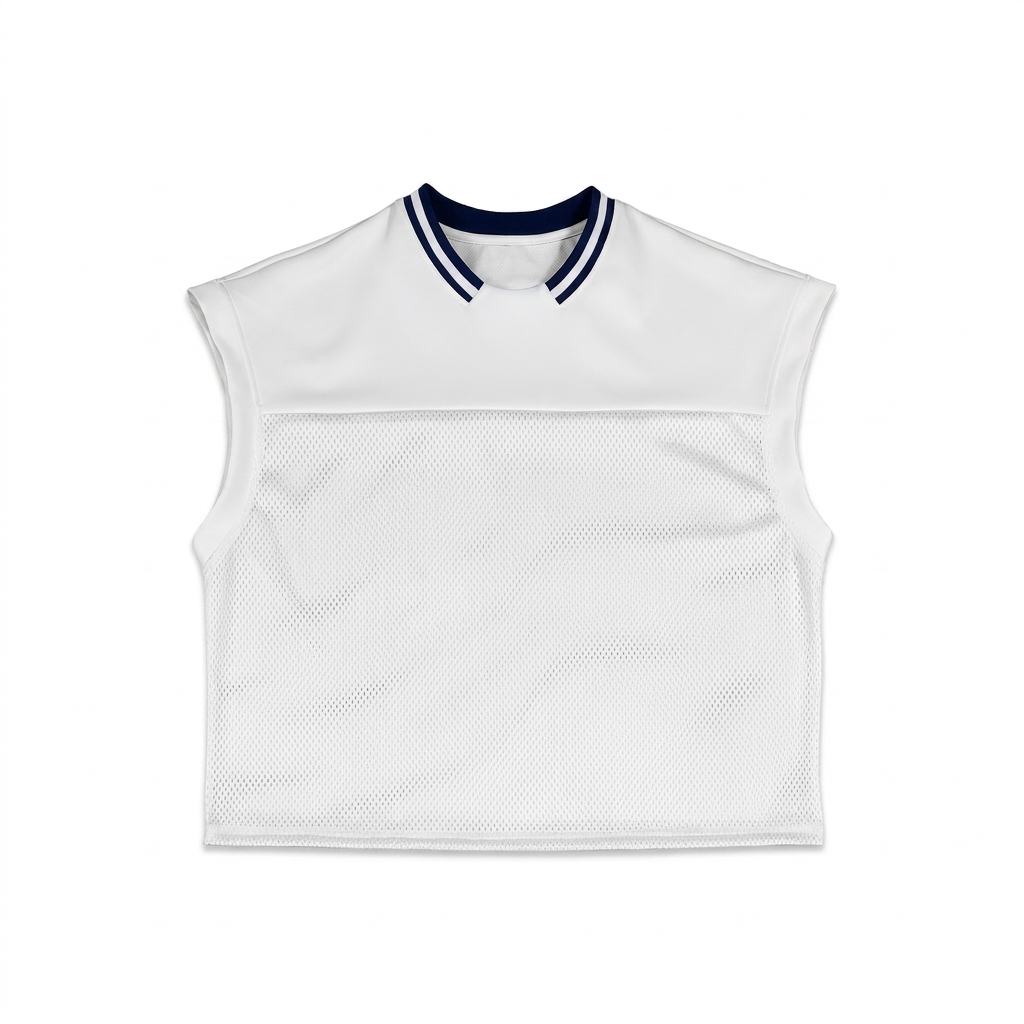 Custom Loose Sleeveless Mesh T-Shirt — T-Shirts