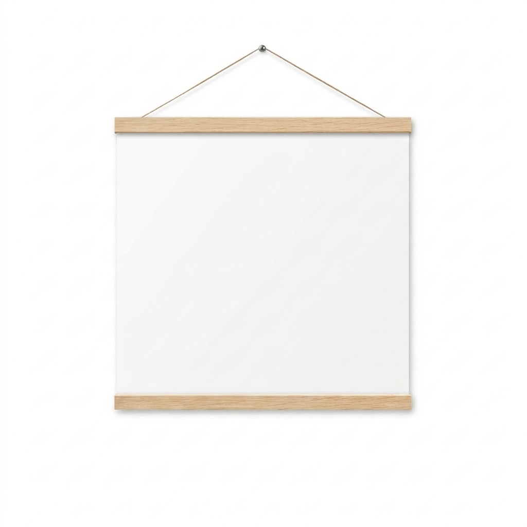Custom Matte Paper Poster with Magnetic Hanger — Home & Living