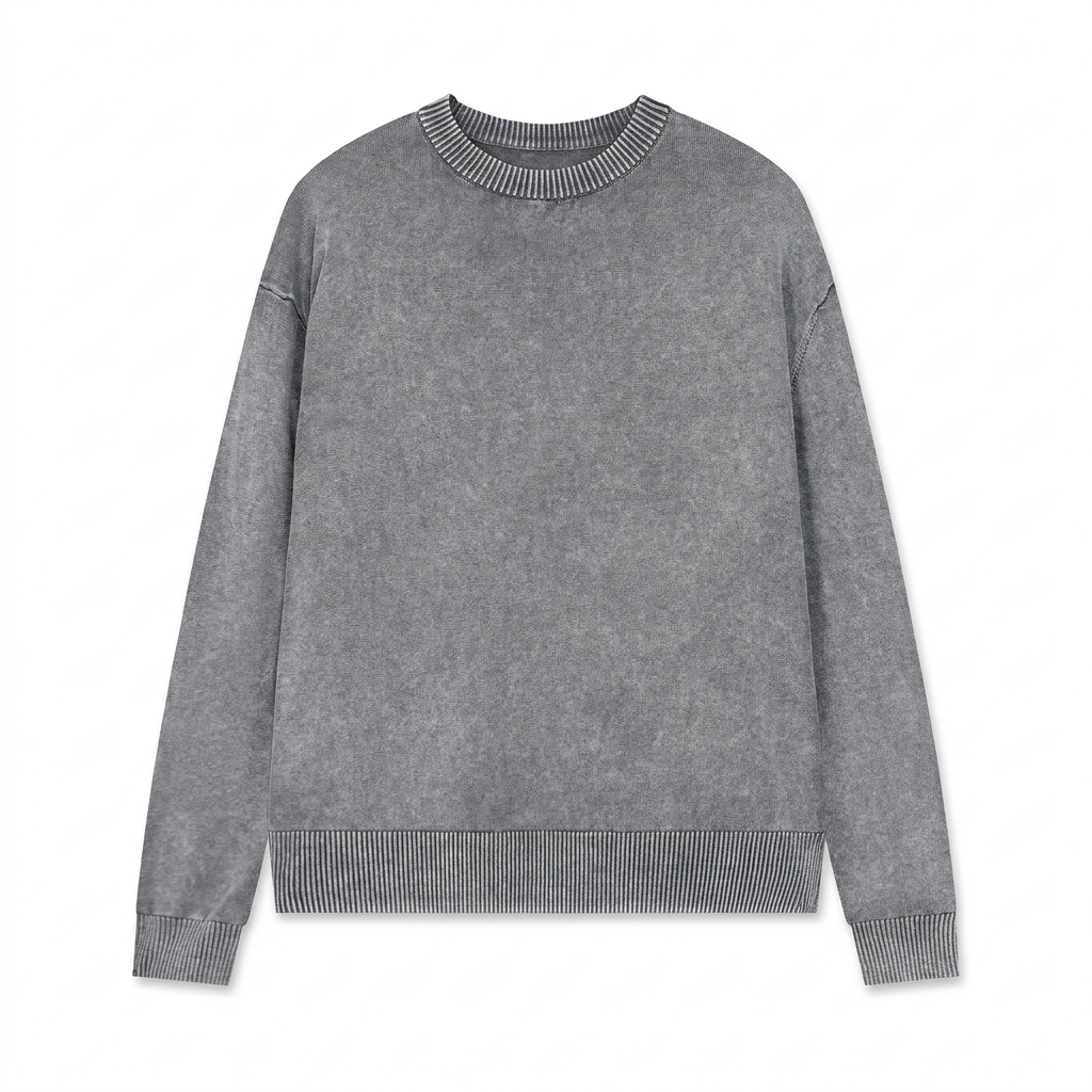 Custom Mineral Wash Oversized Crewneck — Crewnecks