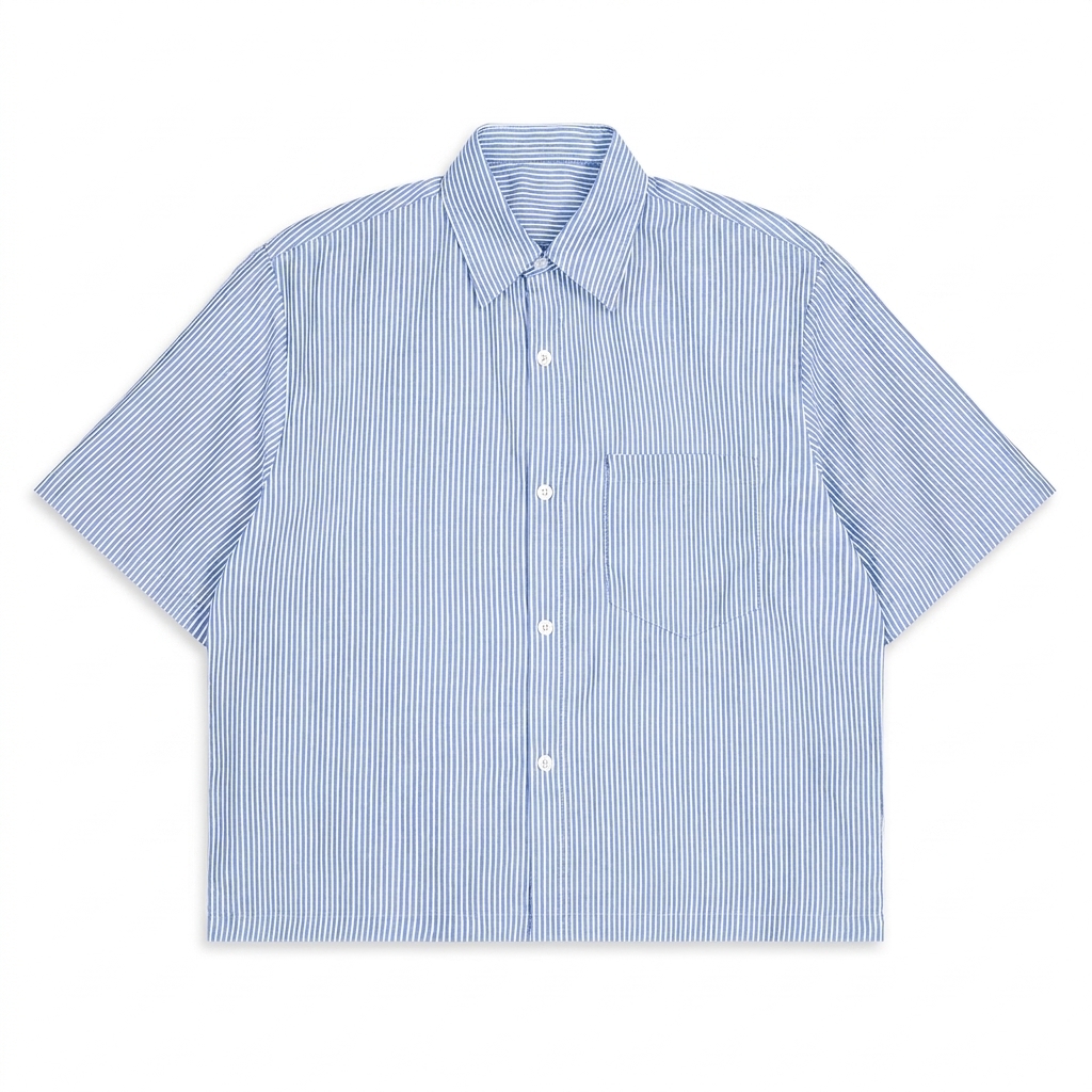 Custom Oversized Vertical Stripe Shirt — T-Shirts