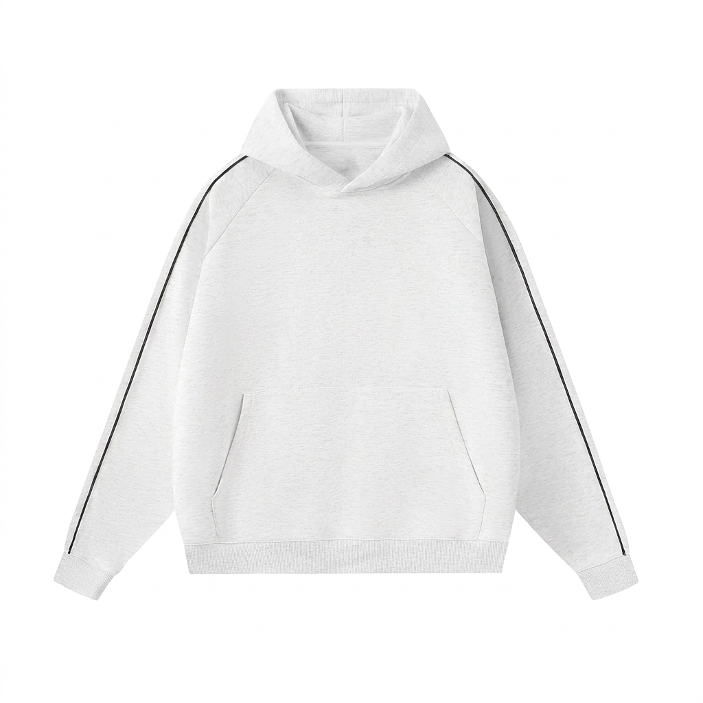 Custom Raglan Contrast Piping Hoodie — Hoodies