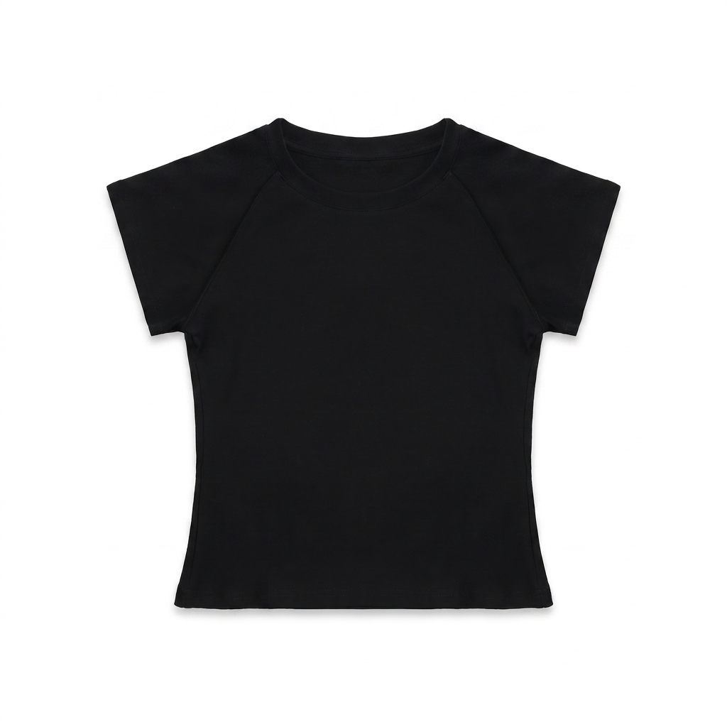 Custom Raglan Sleeve Crop Top — T-Shirts