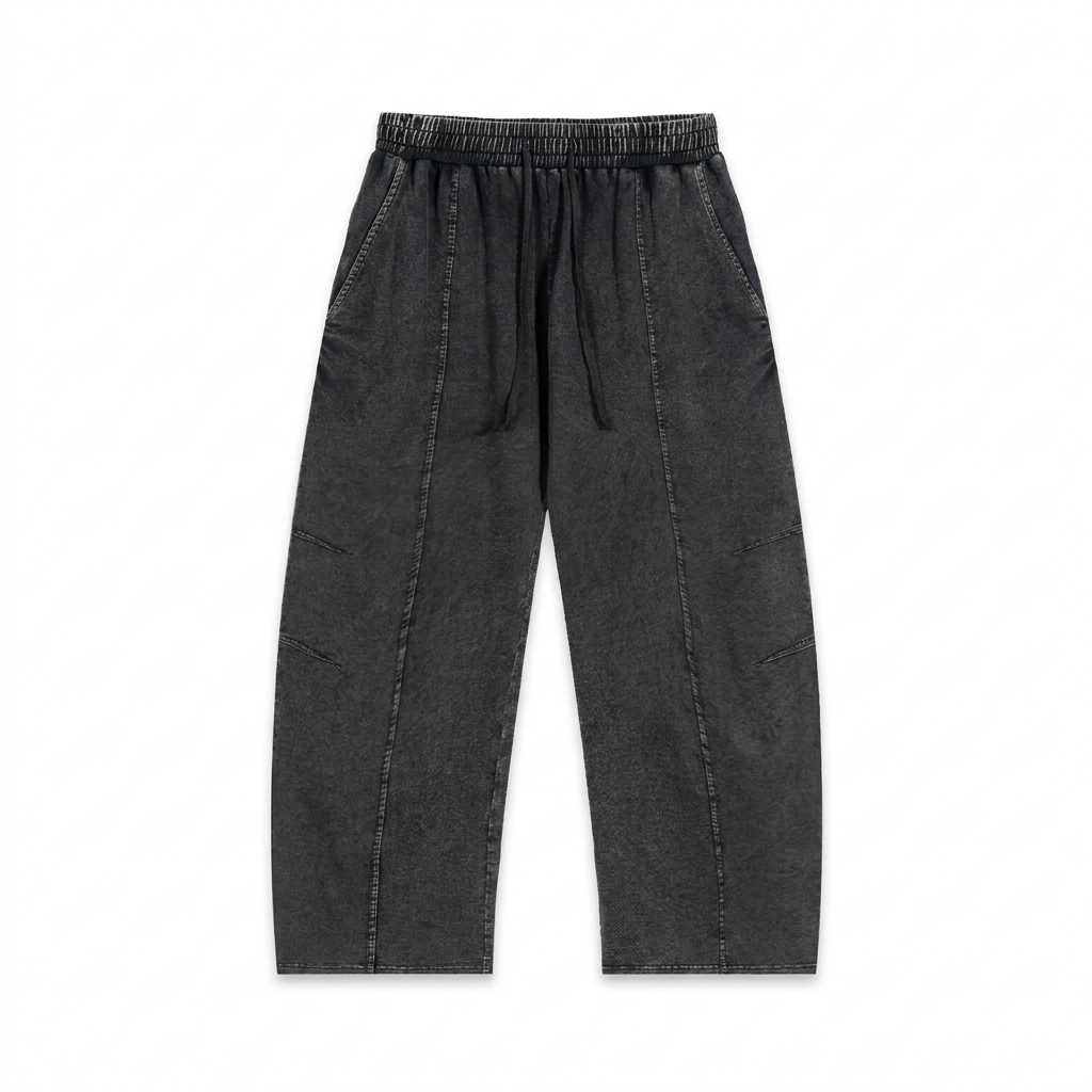 Custom Snow Wash Cotton Pants — Pants