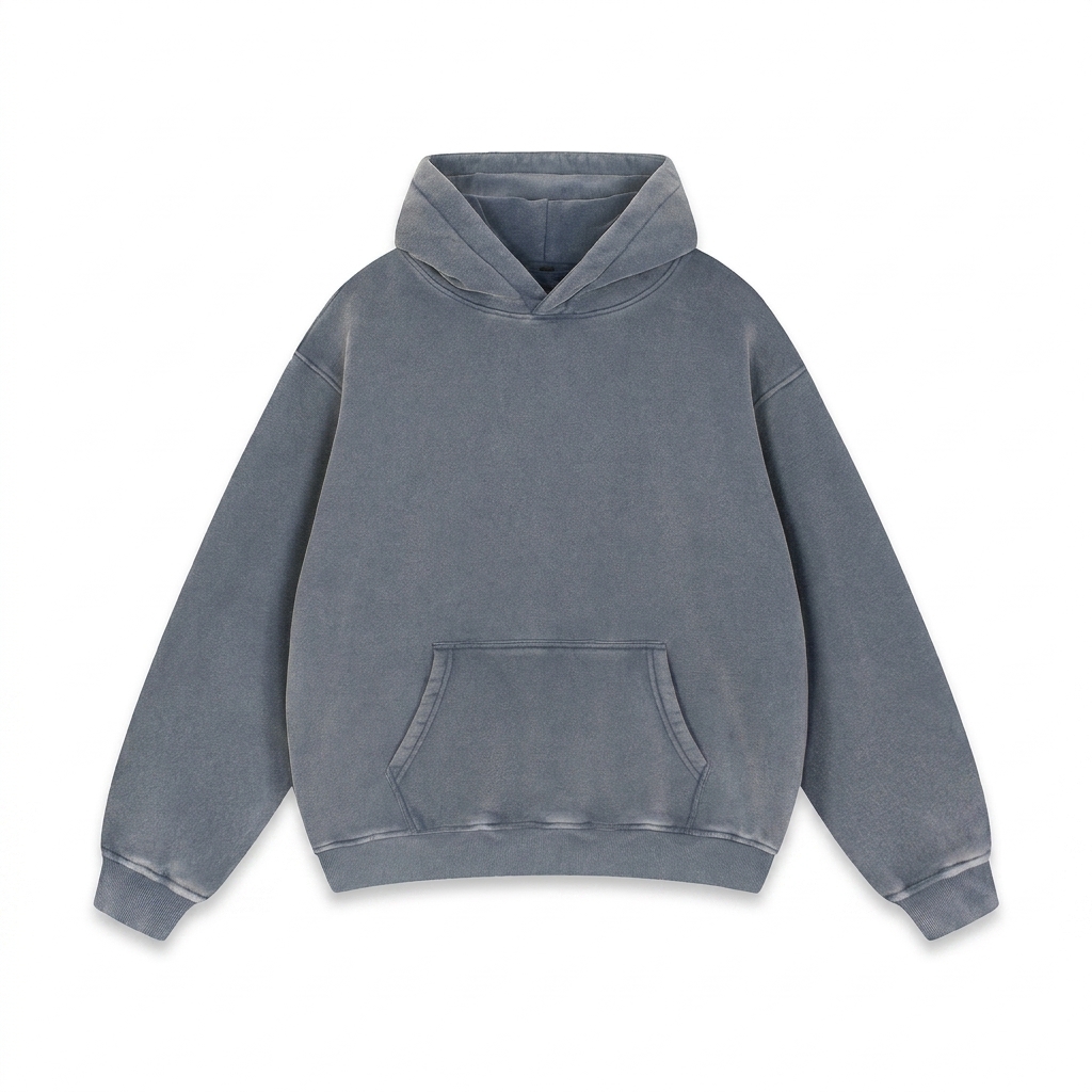 Custom Snow Wash Oversized Hoodie — Hoodies