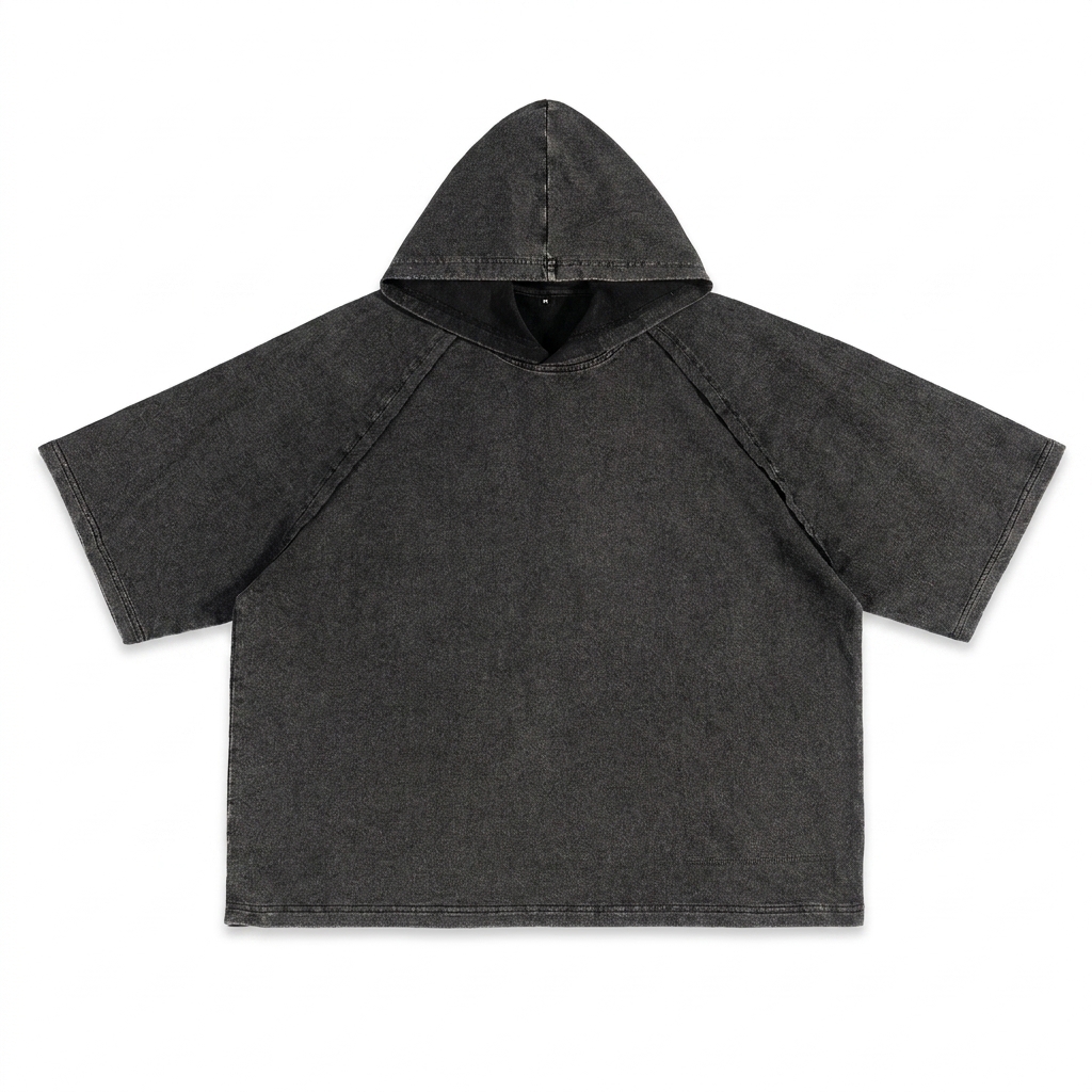 Custom Snow Washed Hooded T-Shirt — T-Shirts