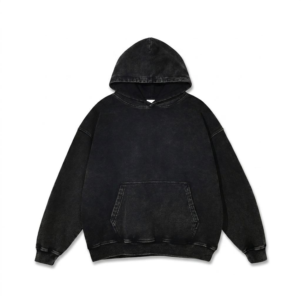 Custom Snow Washed Loose Hoodie — Hoodies