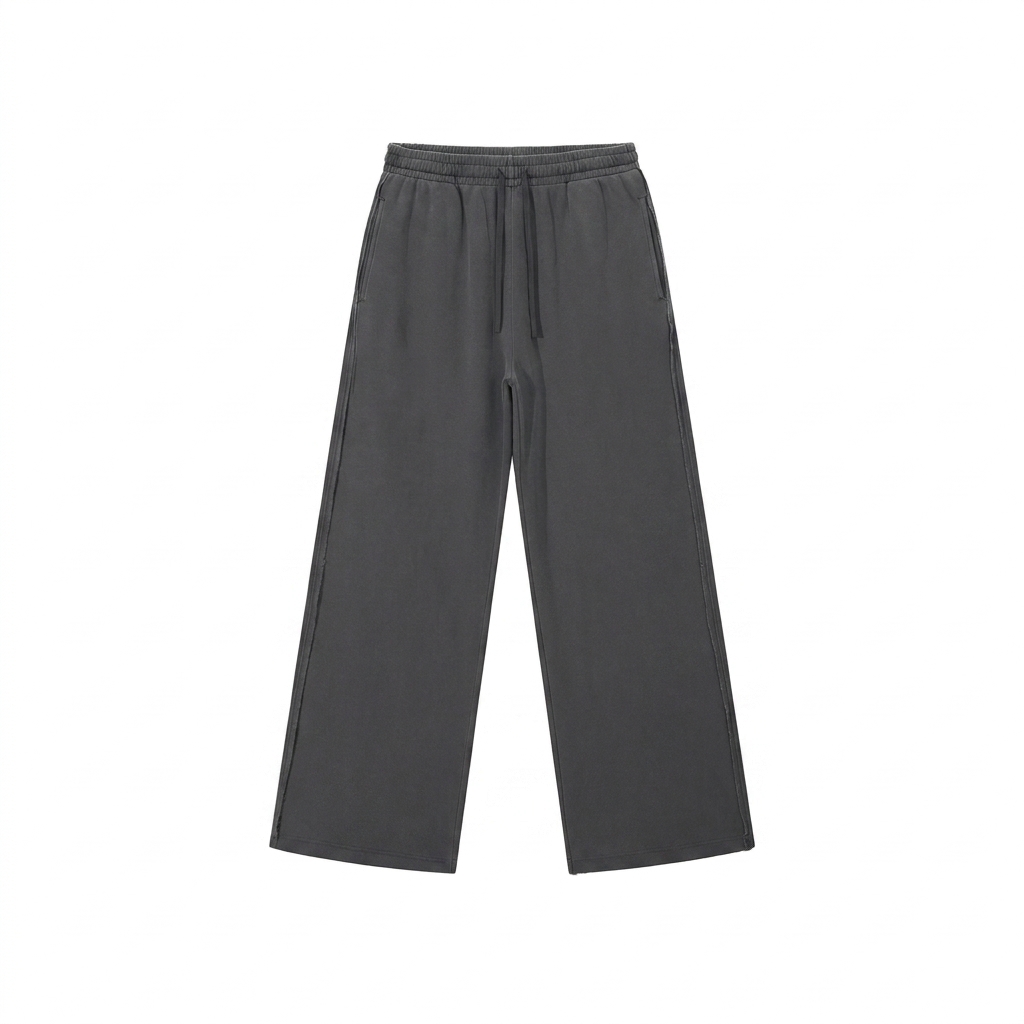 Custom Snow Washed Raw Edge Sweatpants — Pants
