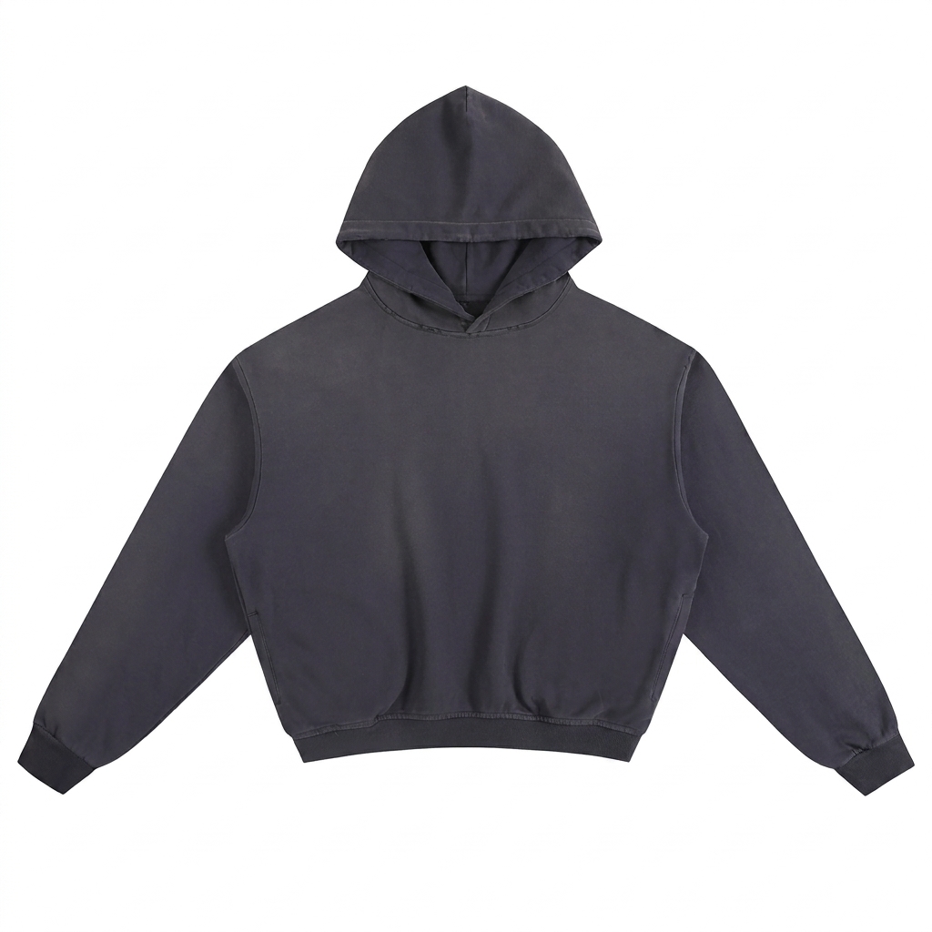 Custom Sunfade Boxy Pullover Hoodie — Hoodies