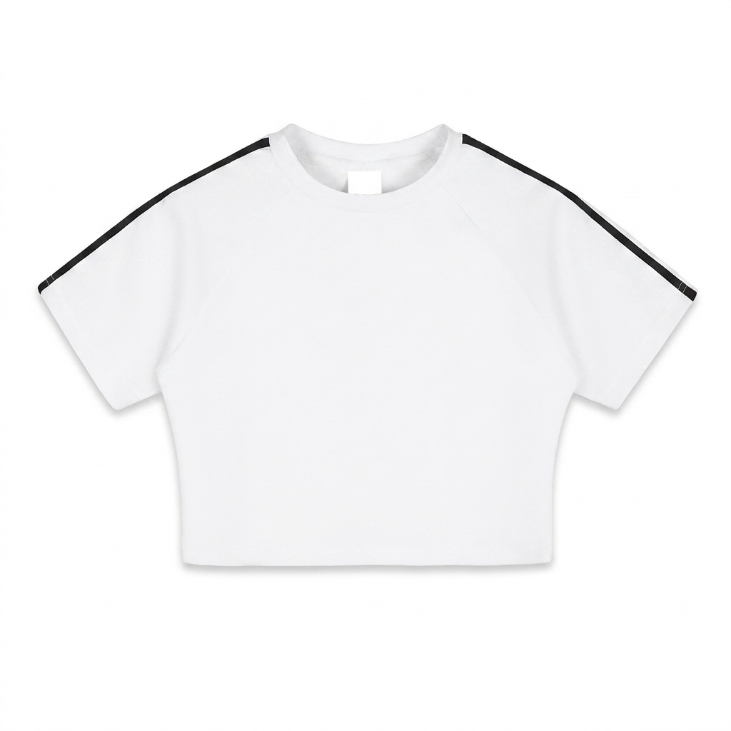 Custom Taped Cooling Crop Top — T-Shirts