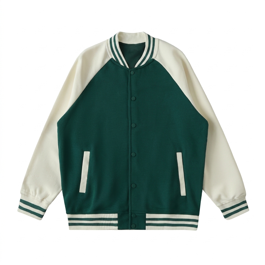Custom Two Tone Raglan Varsity Jacket — Jackets