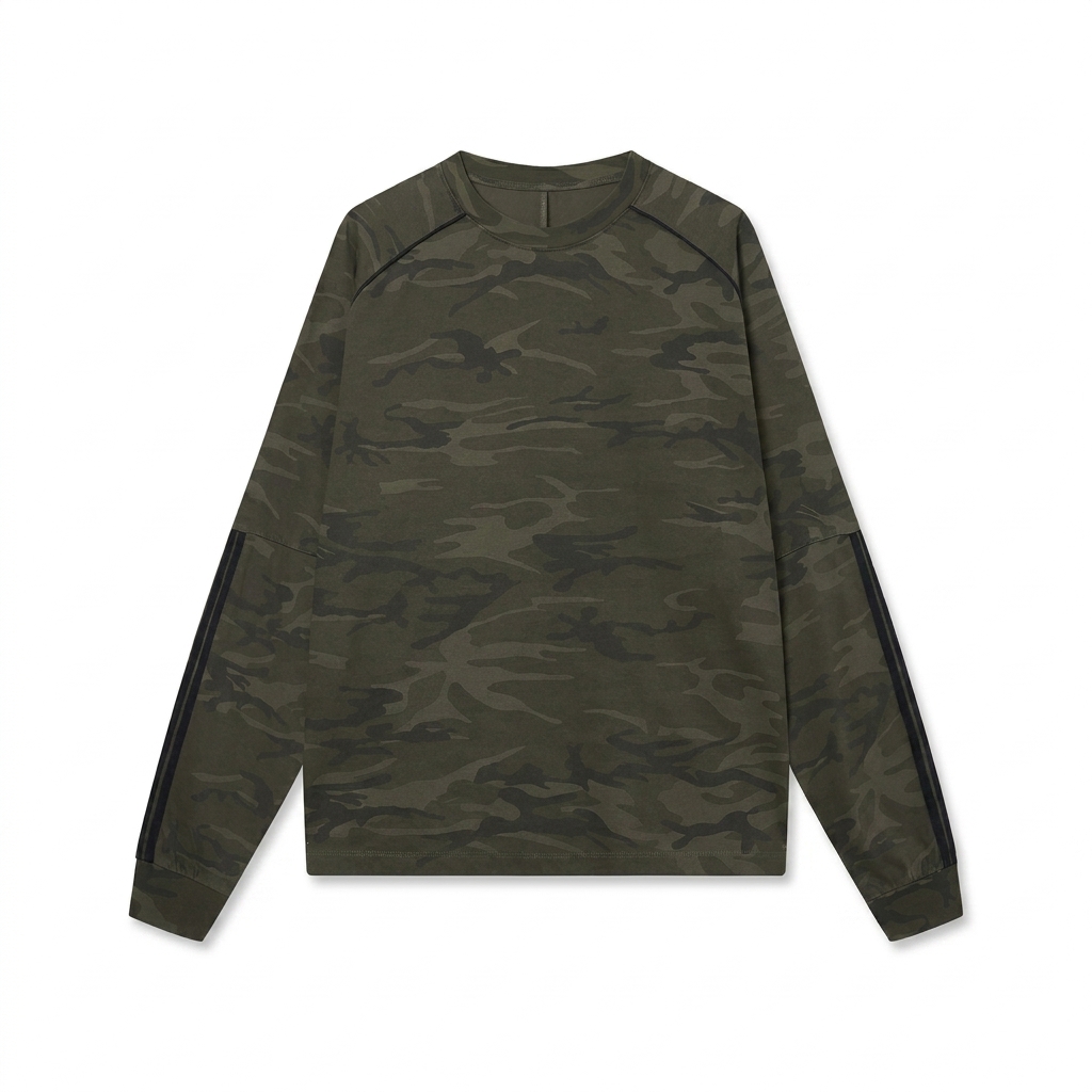 Custom Unisex Camo Long Sleeve T-Shirt — Long Sleeves