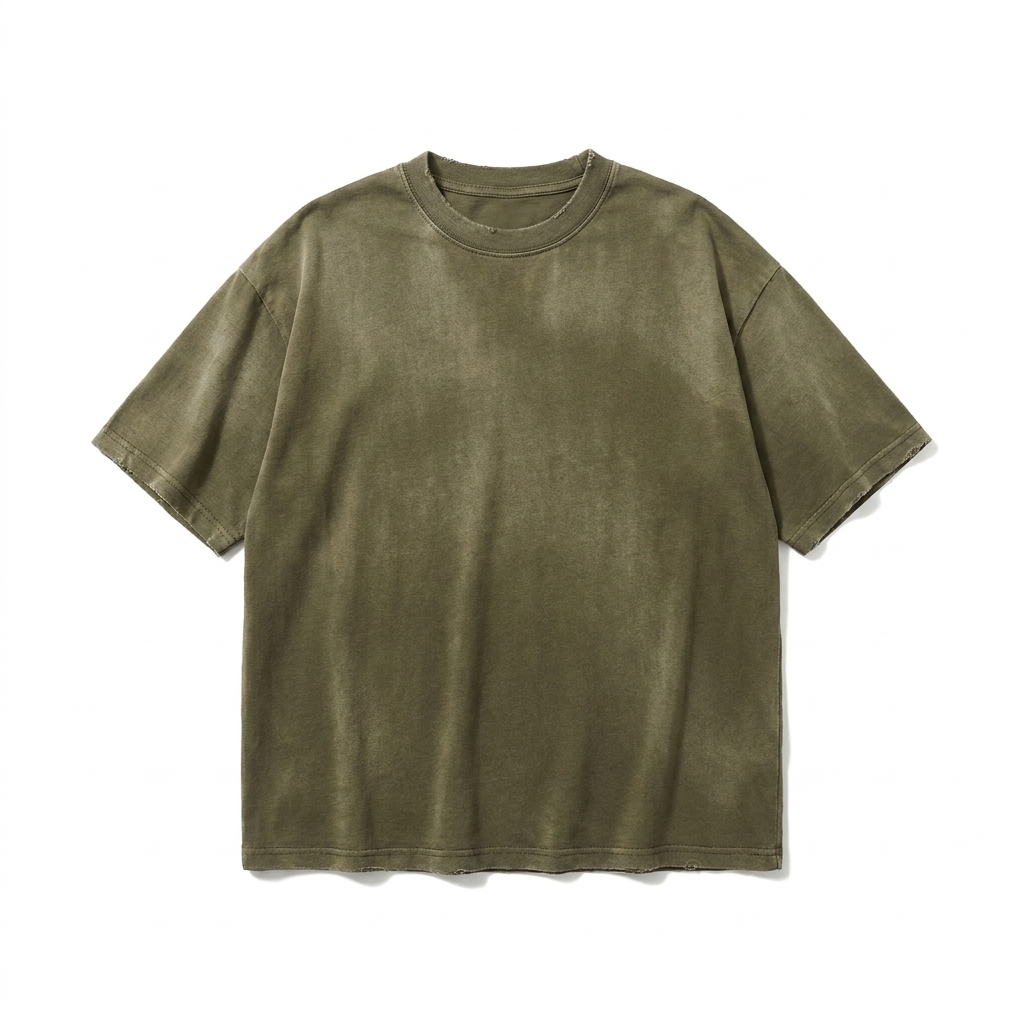 Custom Unisex Distressed Boxy T-Shirt — T-Shirts