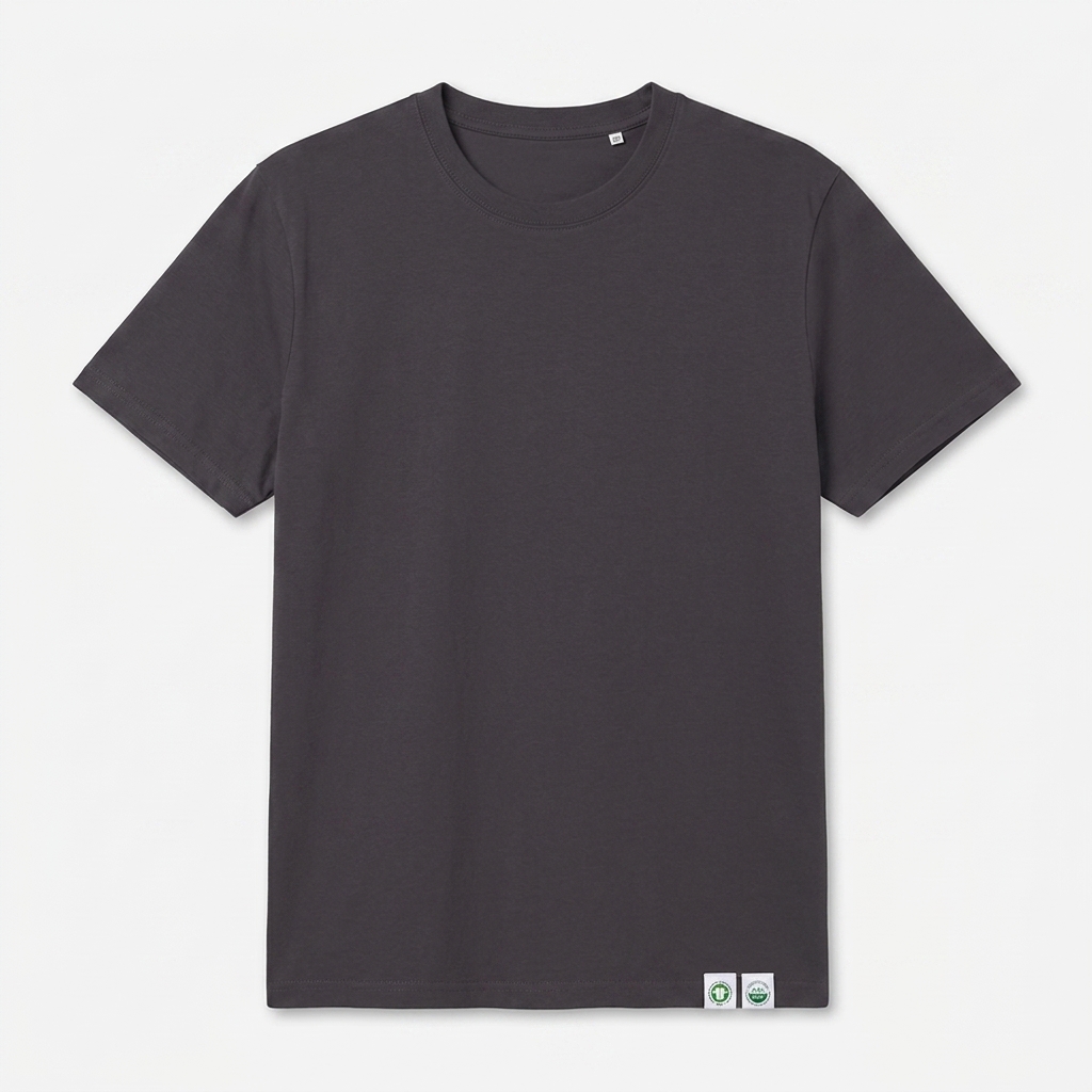 Custom Unisex Organic Ribbed Neck T-Shirt — T-Shirts