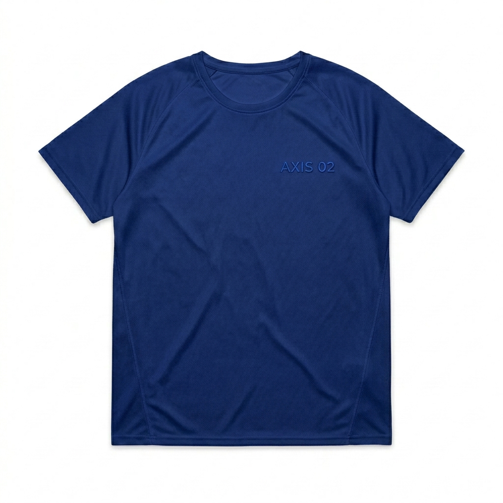 Custom Unisex Sports Jersey design direction 1: Subtle Performance featuring the AXIS 02 wordmark