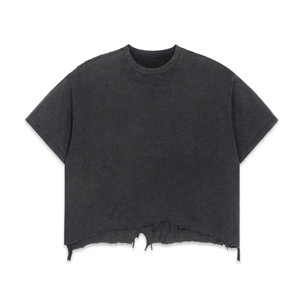Custom Vintage Wash Boxy Distressed T-Shirt — T-Shirts